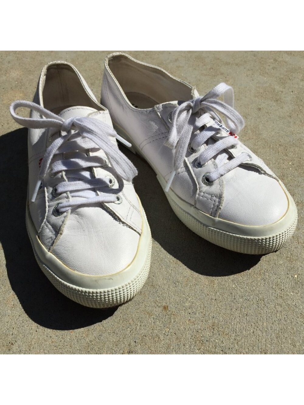 Superga leather sneakers S8115BW-900 US Womens sz 6 1/2